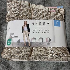Sparkle Pants- Beige - Size Large